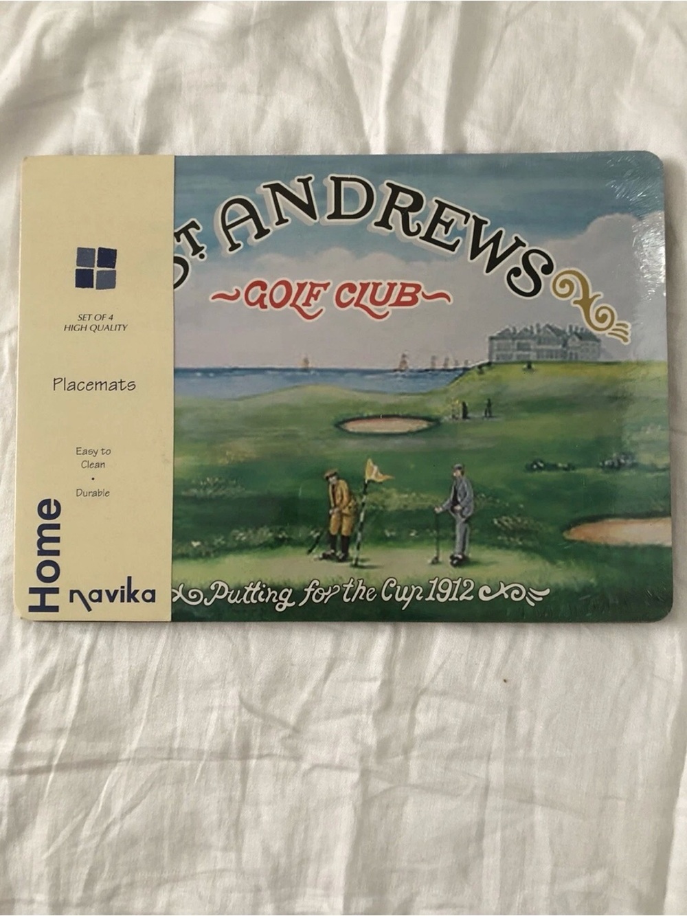 Navika St. Andrew’s Golf Course Cork Backed Set of 4 Placemats.